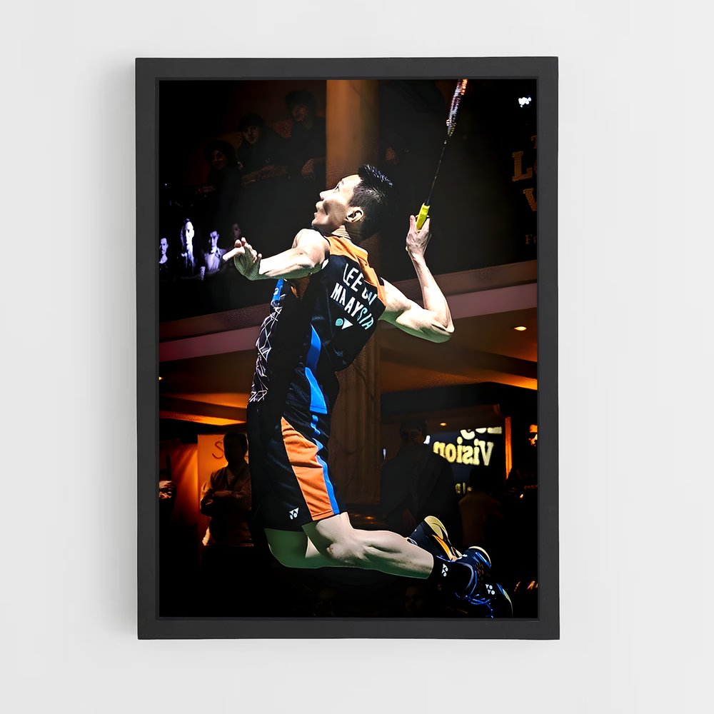 Poster Lee de chong – affiche Badminton (vue 2)